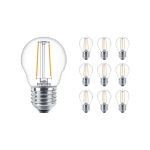 Flerpack 10x Philips Corepro LED Lampa E27 Päron Klar 7W 806lm - 827 Extra Varm Vit | Ersättare 60W