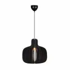 Nordlux Hazo 43 Pendellampa Trä Svart | Passande för 1x E27